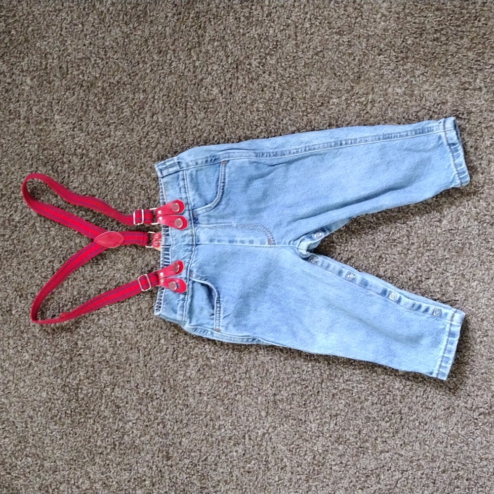 Vintage Little Levi's Jeans With Suspenders